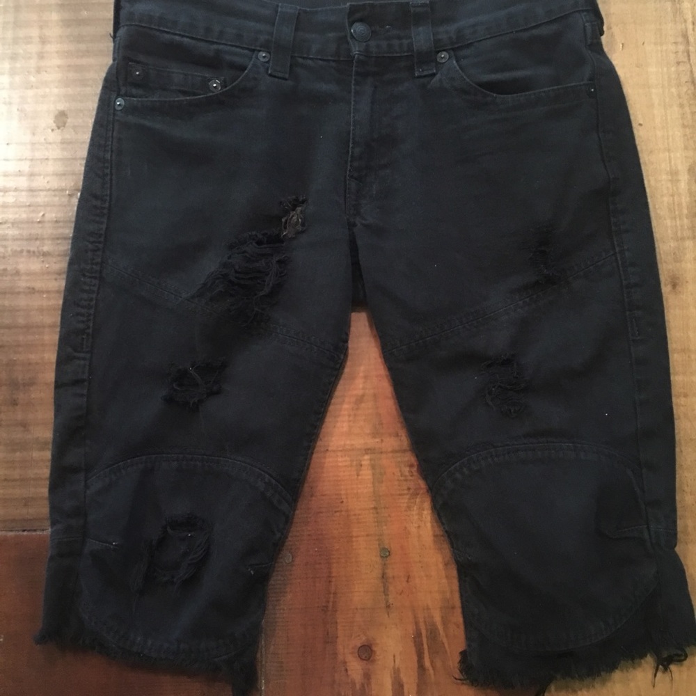 True Religion cutoff jean shorts